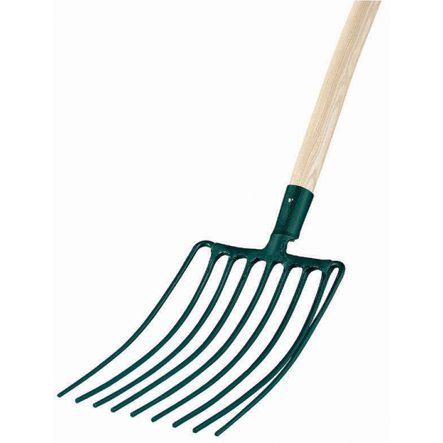 FOURCHE A CAILLOUX 9 DENTS EMM. BOIS 1.30M CINTRE 